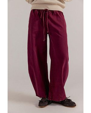 Free People Lex Barrel Pants - Red
