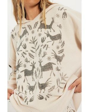 Ragabond Kindred Folk Oversized Hoodie - Natural
