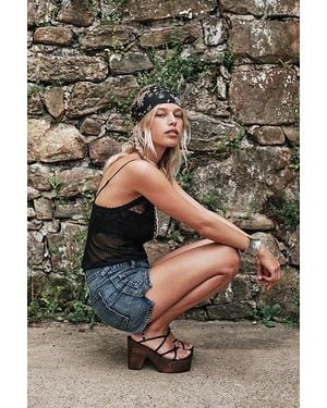Free People Tango Strappy Clogs - Red