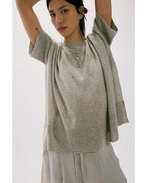 Free People Ninth Street Cashmere Tee - Grey