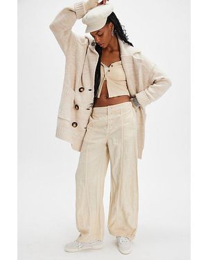 Free People Sylvie Barrel Trousers - Natural