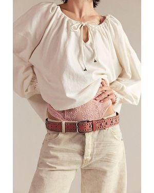 Free People Sola Stud Belt - Gray