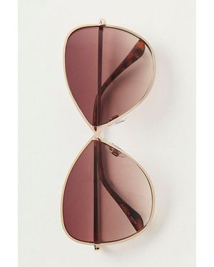 Free People Michelle Round Sunglasses - Pink