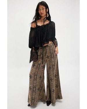 Free People Dahlia Wide-Leg Pants - Brown