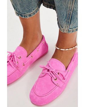 Jeffrey Campbell Yachting Day Boat Shoes By - Pink