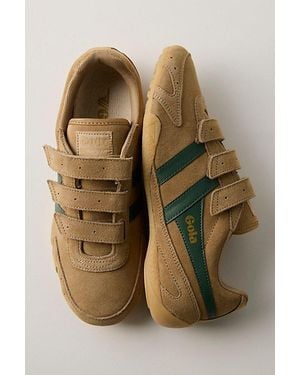 Gola Connect Suede Strap Sneakers - Brown