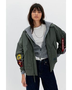 Alpha Industries Cwu 36/P Relaxed Patched Jacket - Grey