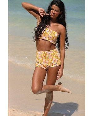 Aila Blue Pica Swim Shorts - Multicolor