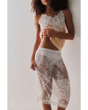 Free People Just A Dream Midi Slip Skirt - Multicolor