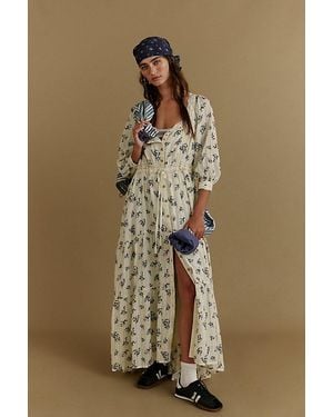 Free People Morning Meadows Long-Sleeve Maxi Dress - Multicolor