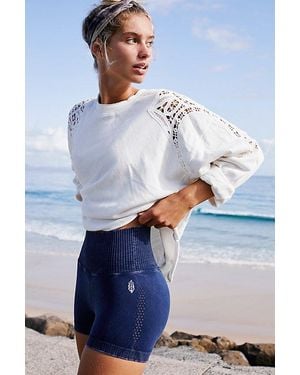 Fp Movement Good Karma High-Rise 2.75" Run Shorts - White