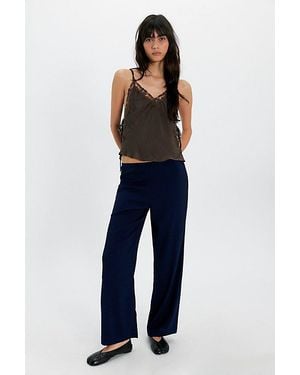 DONNI. The Crepe Simple Pants - Blue