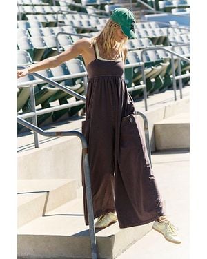 Fp Movement Hot Shot Strappy Onesie - Black