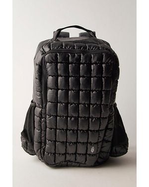 Free People Going Pro Quilted Backpack - Black