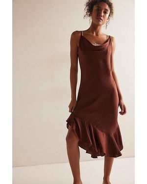 Free People Cool Again Midi Slip - Brown