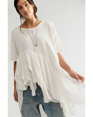 Free People Sedona Maxi Tee Top - Natural