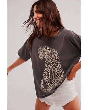 Promesa Leopard Tee - Brown