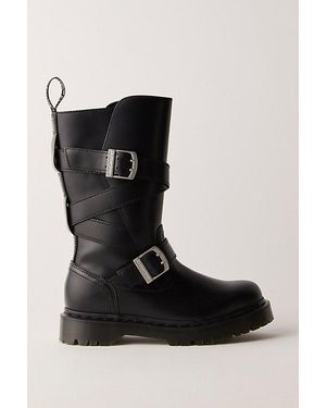 Dr. Martens Anistone Hi Strap Boots - Black
