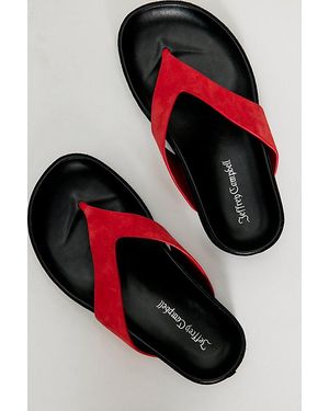 Jeffrey Campbell Fiona Footbed Sandals By - Orange