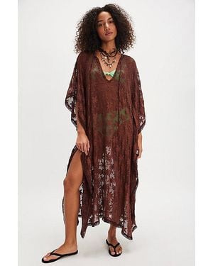 Free People Getaway Kaftan Top - Brown