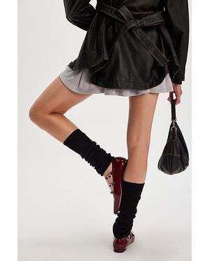 Free People Delaney Ribbed Leg Warmer - Black