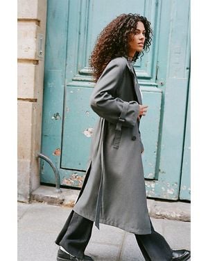 Free People Kennie Trench - Blue