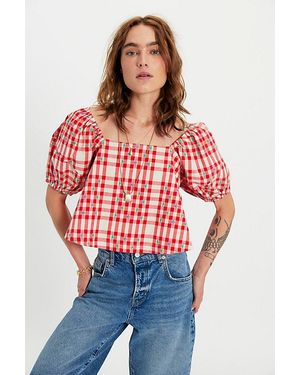 Free People Picnic Breeze Top - Red