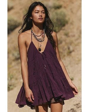 Free People Zina Cotton Tunic - Purple