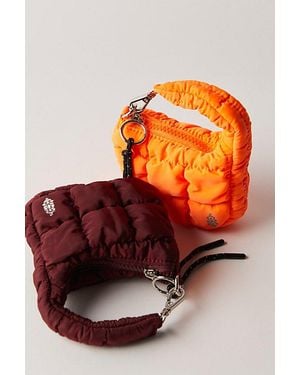 Fp Movement Quilted Zip-Top Micro Pouch - Orange