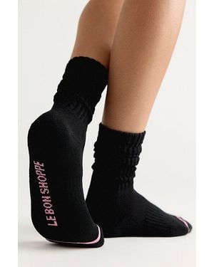 Free People Le Bon Shoppe Ballet Socks - Black
