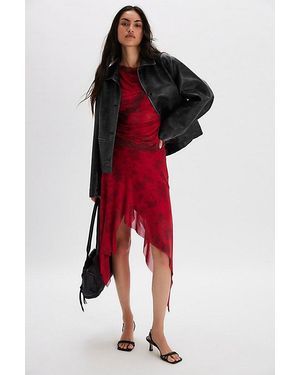 Bec & Bridge Fp X Myka Printed Midi Skirt Set - Red