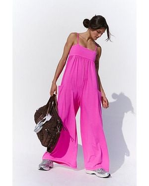 Fp Movement Hot Shot Strappy Onesie - Pink
