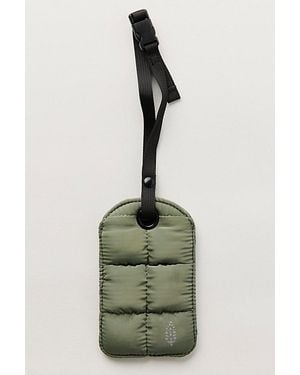 Free People On The Move Quilted Luggage Tag - Green