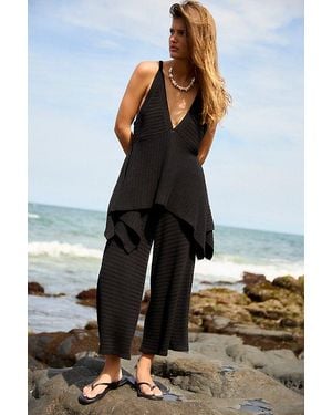 free-est Tropics Jumper Pant Set By - Black