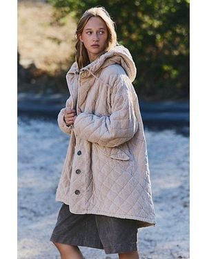Free People Snowdrift Quilted Jacket - Gray