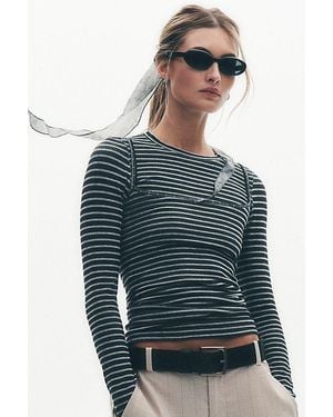 Free People Tilly Skinny Silk Convertible Scarf - Gray