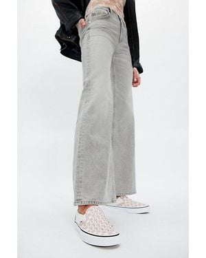 Vans Classic Rhinestone Slip-Ons - Gray