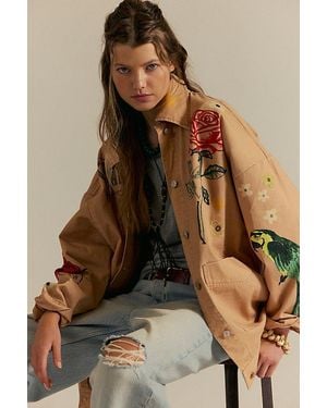 Free People Charm Me Chore Jacket By - Multicolor