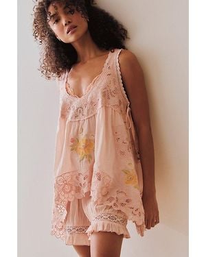 Intimately By Free People Eye Catcher Bloomsie Romper By - Brown
