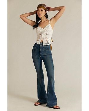 Free People Jayde Flare Jeans - Blue