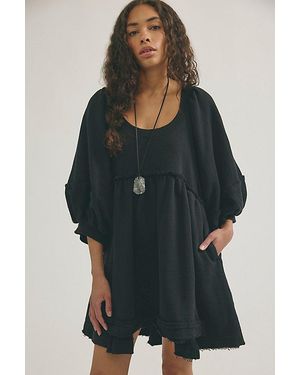 Free People Sunchild Babydoll Tunic - Black