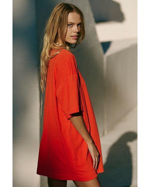 free-est Essential Extreme Tee Mini Dress By - Red