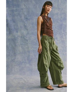 Free People Onset Pull-On Cargo Trousers - Green