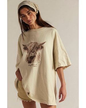 Free People Farm Friends Tee - Natural