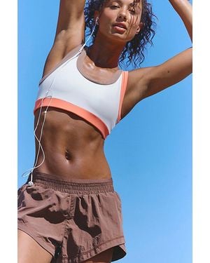 Fp Movement Never Better Colorblock Ringer Sports Bra - Blue