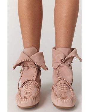 Free People Misty Moccasin Boots - Pink