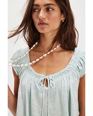Free People Dahlia Tee - White