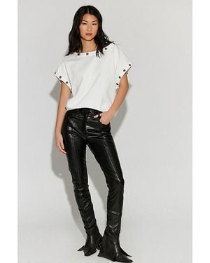 Norma Kamali Vegan Spat Leggings - Black