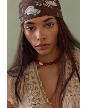 Free People Lou Stripe Bandana - Green