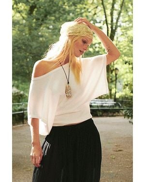 Free People Forever Lace Triangle Scarf - Yellow